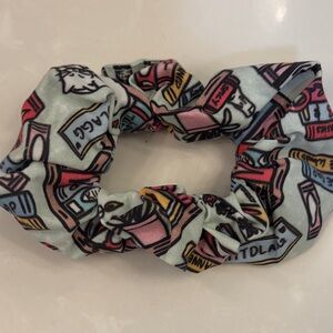 Book Lover’s Novelty Print Scrunchie - Mint, Pink & Yellow